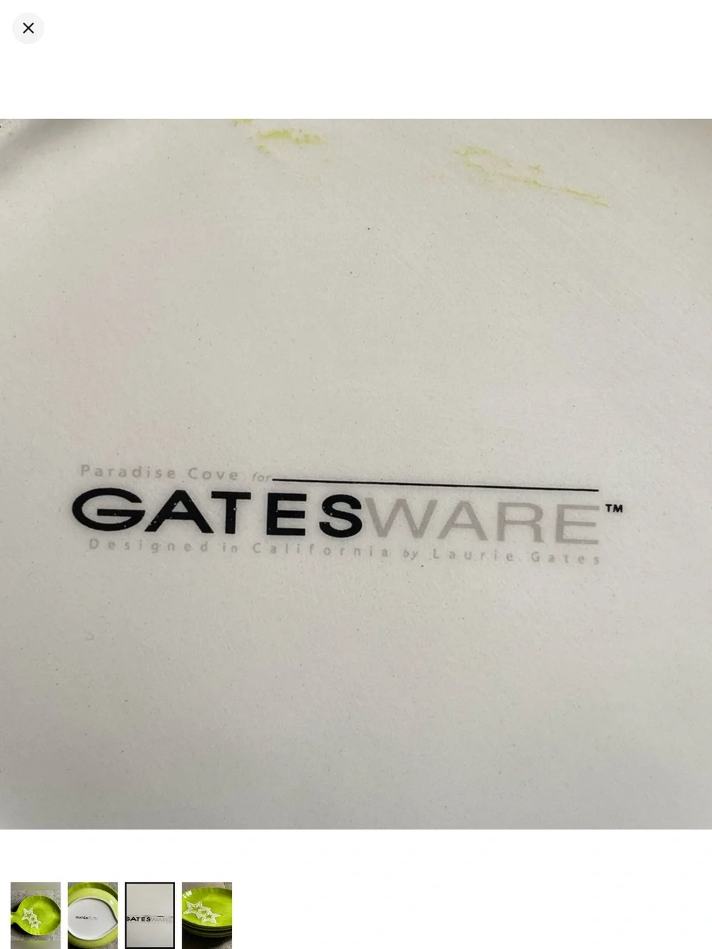 Green Fish-Shaped Ceramic Serving Platter